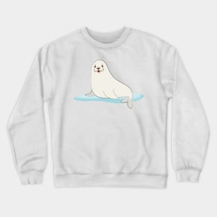 Cute Baby Seal In Ice Crewneck Sweatshirt